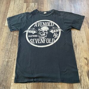 2013 Avenged Sevenfold skull tshirt S